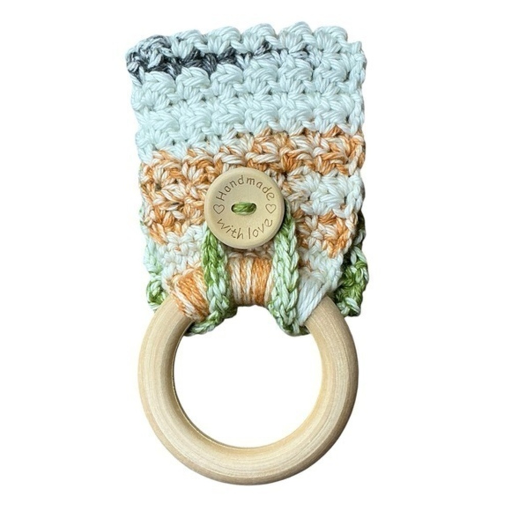Kitchen‎ Tea Hand Towel Holder Topper Cotton Wood Handcrafted Handmade Crochet